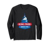 King Free Since 1776 No Kings July 4th Democracy Freedom USA Long Sleeve T-Shirt