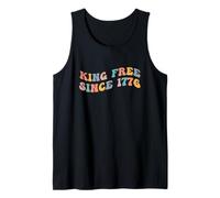 King Free Since 1776 No Kings July 4th Democracy Freedom USA Tank Top