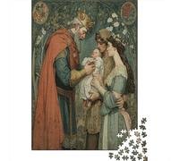 King Gave The Baby to A Poor Couple Jigsaw Puzzles for Adults And Kids. 1000 Pieces Whimsical Challenge Toy Educational Game Home Decor 38x26cm/1000pcs