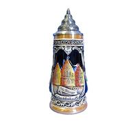 King German Beer Stein Frankfurt 0.3 Liter tankard, Beer Mug KI 305-1 0,3L Frankfurt