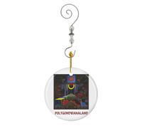 (King Gizzard And The Lizard Wizard Polygondwanaland 2021-9930) Christmas Ornaments Ceramic Charm with Hook Crystal Handmade Xmas Tree Decorations Keepsake Stocking Stuffer