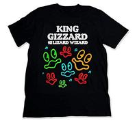 King Gizzard and The Lizard Wizard T-Shirt for Men Cotton Tee Black M