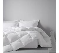 King Heavyweight Bed Duvet, Luxury White Goose Feather & Down Duvet/Quilt, 12 Tog with 100% Cotton Shell, Machine Washable Hotel Quality 230x220cm Quilt with 8 Corner Tabs