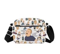 King Hill Quote Gift King Hill TV Series Fans Messenger Bag Hill Cartoon Shoulder Bag Bobby Character Inspired Gift (Purse HB CB UK)