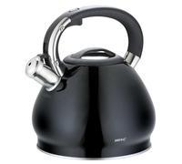 King Hoff KH-1221 Whistling Kettle Black Stainless Steel 3.4 litres