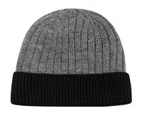 King Ice Men's Boys Women's Unisex Wooly Knitted Beanie Ski Hat Warm Winter - Grey