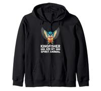 King In The Name Savage bird and animal lover Zip Hoodie