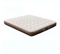 King Inflatable Air Mattress Air Bed with Built-in Electric Pump Double Blow Up Mattress in 3 Mins Self-Inflation Double Blow Up Mattress Flocked Surface Guest Airbed for Home Portable Camping