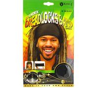 King.J Unisex Spandex Dreadlocks Band (Black) by King J