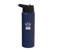 King Joao Crown - Custom First Name Birthday #1 Winner Stainless Steel Insulated Water Bottle