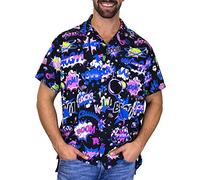 King Kameha Funky Hawaiian Shirt, BoomBang, monopurple, M