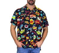 King Kameha Funky Hawaiian Shirt, BoomBang, multiblack, S