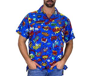 King Kameha Funky Hawaiian Shirt, BoomBang, multiblue, 6XL