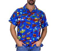King Kameha Funky Hawaiian Shirt, BoomBang, multiblue, M