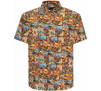 King Kerosin 70s Vibes Short Sleeve Shirt, size M for Men