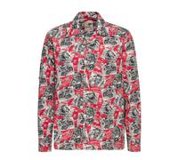 King Kerosin AOP Dark Red Shirt Size S