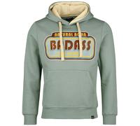 King Kerosin Badass Hoodie Hooded sweater green 4XL