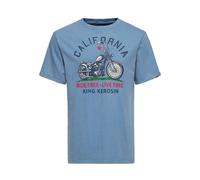 King Kerosin California Blue Smoke T-Shirt Size M