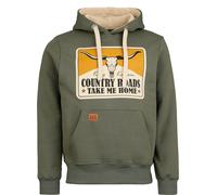 King Kerosin Country Roads Hoodie Hoodie olive L
