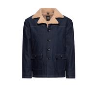 King Kerosin Denim Jacket Dark Blue Wash Size 3XL