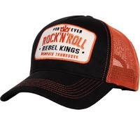 King Kerosin Forever Rock'n'Roll Trucker Cap, black-orange for Men