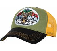 King Kerosin Good Luck - Maui Island Trucker Cap Unisex Cap Green/Black, Green/Black, One Size
