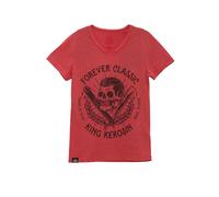 King Kerosin Herren Men Shirt T-Shirt Forever Classic 2216014231000 Red/Rot