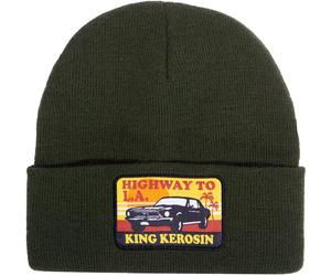 King Kerosin Highway To LA Beanie, green for Men
