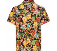 King Kerosin Hula Girl Short Sleeve Shirt, black-multicolored, size 5XL for Men
