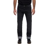 King Kerosin Kustombuilt Black Motorcycle Textile Pants, black, size 32 for Men
