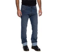 King Kerosin Kustombuilt Blue Motorcycle Textile Pants, blue, size 36 for Men