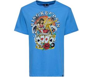 King Kerosin Man's Ruin T-Shirt, blue, size 2XL for Men