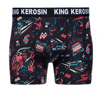 King Kerosin Men's Boxershorts 'Rockabilly Devil' Underwear Allover Print New