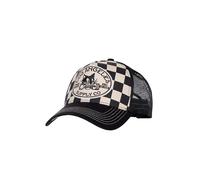 King Kerosin Men's Retro Trucker Cap with Dragster Embroidery - With Mesh Back, Curved Peak & Motorsport Statement - Breathable Los Angeles Supply Co