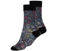 King Kerosin Men's Socks Motorcycle Tools In Black 39-42 Or 43-46