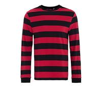 King Kerosin Men's Streifenjersey T-Shirt Not Applicable, Red, M
