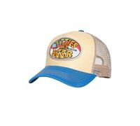 King Kerosin Men's Trucker Cap | Straw | Cap | Beer | Summer | Vintage | 70S | Mesh | Hawaii | Patch Titties & Beer, beige, One Size
