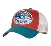King Kerosin Men's Retro Trucker Cap with Mesh · Statement Snapback in Vintage Design with Front Embroidery & Curved Shield · Adjustable Workwear Cap Tough Old Crow