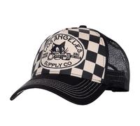 King Kerosin Men's Retro Trucker Cap with Dragster Embroidery - With Mesh Back, Curved Peak & Motorsport Statement - Breathable Los Angeles Supply Co