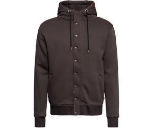 King Kerosin Motor Gear - Blanko, zip hoodie M Brown