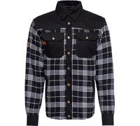 King Kerosin Motor Gear - Flannell, shirt/textile jacket M Black/White