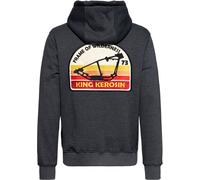 King Kerosin Motor Gear - Frame of Wilderness, zip hoodie M Grey