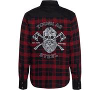 King Kerosin Motor Gear - Tough as Steel, shirt/textile jacket M Black/Red