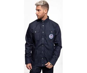 King Kerosin Motorcycles Supplies Motorcycle Shirt, blue, size S for Men
