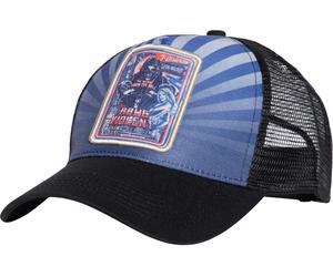 King Kerosin Raw & Violent Trucker Cap, black-blue for Men