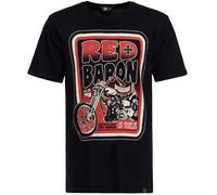 King Kerosin Red Baron Speedshop T-Shirt, black, size S for Men