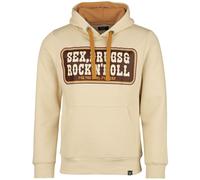 King Kerosin Rock 'N' Roll Hoodie Hoodie beige 4XL