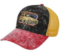 King Kerosin Speedfreak Vintage Trucker CapKerosin Baseball Cap (One Size - Black-red)