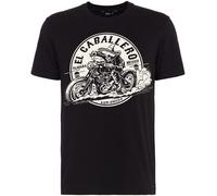 King Kerosin T-Shirt mit Front Print KK220107 Schwarz