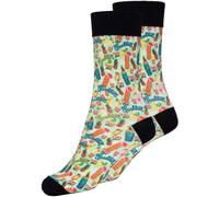 King Kerosin Tiki Cocktail Socks, black-green, size 39 42 for Men